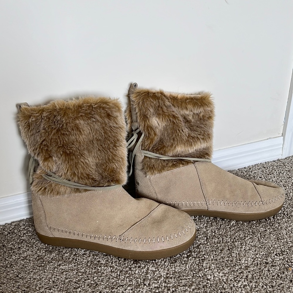 Suede Tom’s Booties